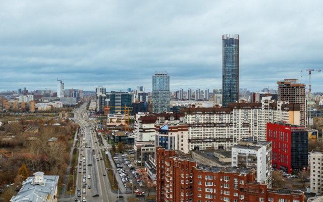 With a view on the 25th floor Flat