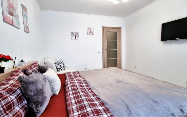 1-комн. апартаменты в ЖК "Новин" с большой кроватью