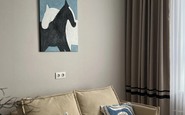 Квартира Дизайнерская евродвушка с видом на реку