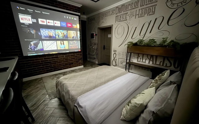 Апартаменты с проектором на Петрозаводской 85/75