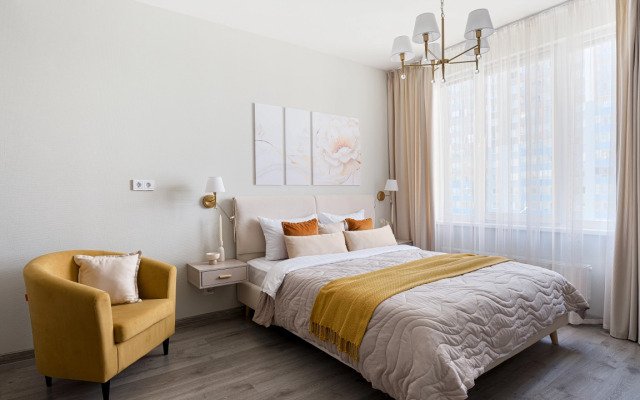 Квартира Делюкс ModernaFlats в современном апарт комплексе у метро Купчино