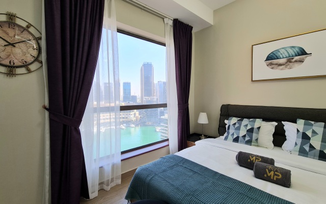 Апартаменты Marco Polo - High-rise 1BR Apt with Amazing Marina Views