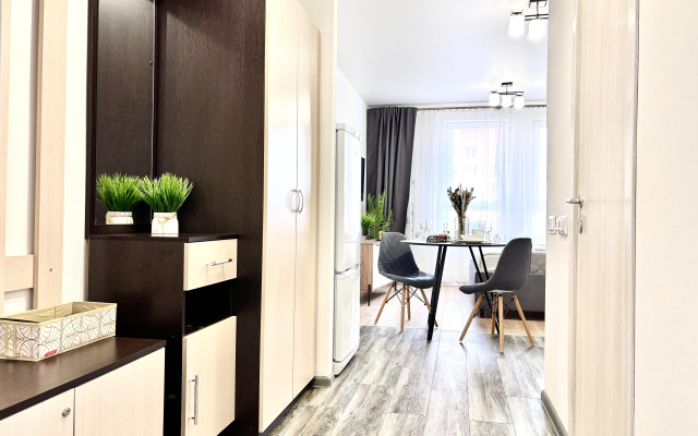 Квартира Комфортная Новая Студия с Мягкой Кроватью