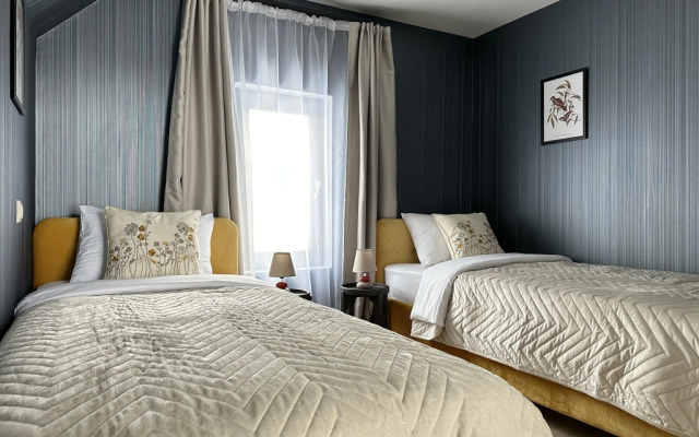 Частный Дом Барнхаус №4 с инфракрасной сауной и горячим Чаном на 6 человек