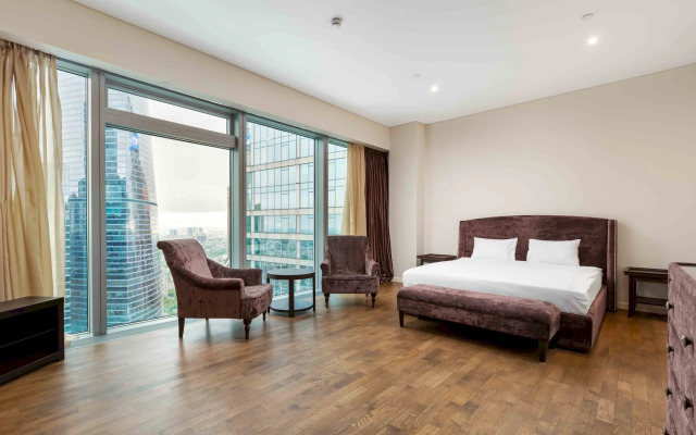 Moskva Siti Global uglovoy vid 54 etazh 3 komnaty Apartments