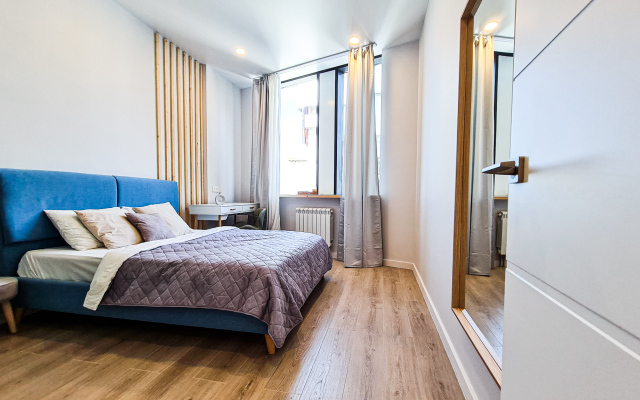 Skandinaviya three-room apartment with a gorgeous view of Moscow City Apartments
