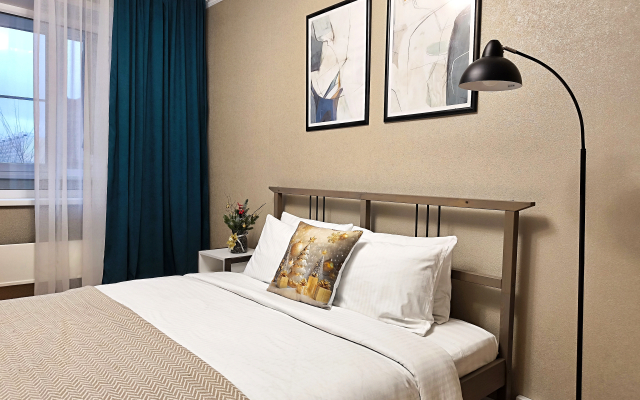 Квартира Солнечная Двухкомнатная с Видом на Город