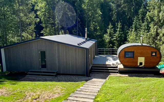 Частный дом с Джакузи и Баней у Леса и Озера