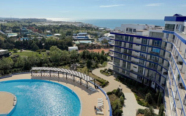 Akvadelyuks u morya, s bassejnom, SPA, plyazhem N834 Apartments