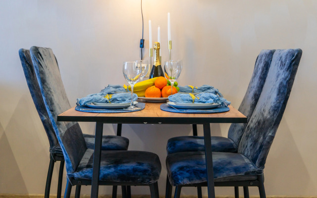 Квартира Потрясающий Вид на Город Новая и Уютная Евродвушка