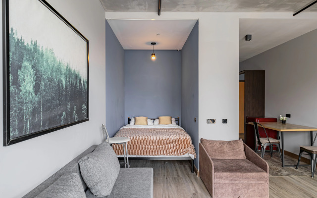 Квартира Студия, 40 м², 3 кровати