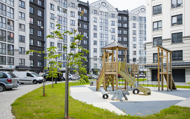 S vidom na ozero Flat