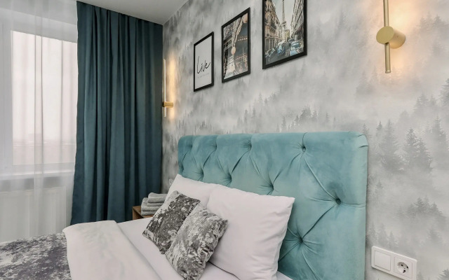 Апартаменты Уютная евро-двушка в современном доме ЖК Ёлки