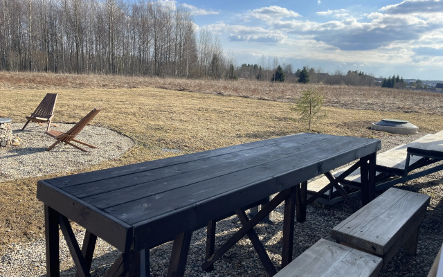 Частный дом  Belov House  с панорамным остеклением у леса