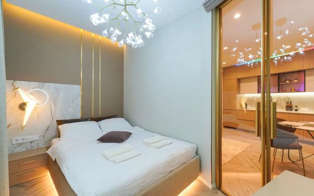 stil'naya dvuhkomnatnaya VIP na beregu reki Flat