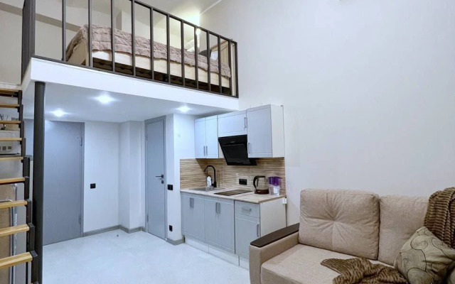 Двухуровневые апартаменты Purple Aurora у метро Бауманская