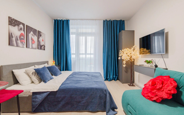 Квартира Стильная Новая Студия у Торгового Центра