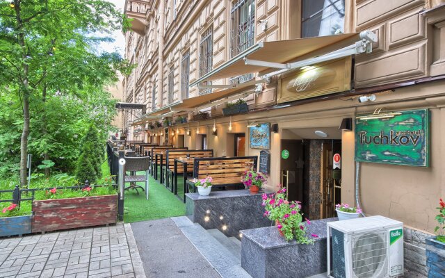 Уютный семейный ресторан villaggio по адресу Тучков переулок., 11/5. Интерьер: У