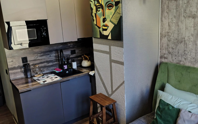 Квартира студия дизайнерская на Курской