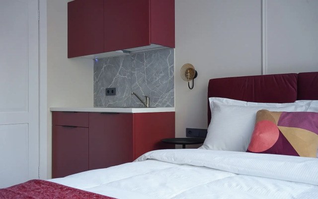 Апартаменты Pavlov Бордовая