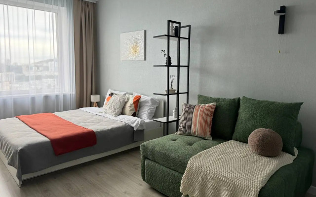 Квартира Стильная Cтудия с Видом на Золотой Мост