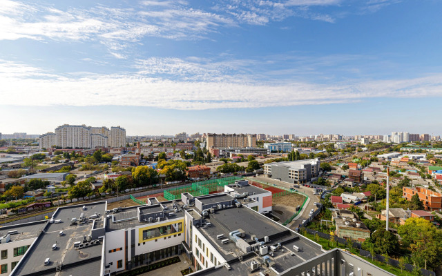 Апартаменты VIP студия с роскошной ванной у панорамного окна