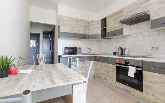 Апартаменты в спокойных тонах ЖК Большой Lounge балкон удобный матрас