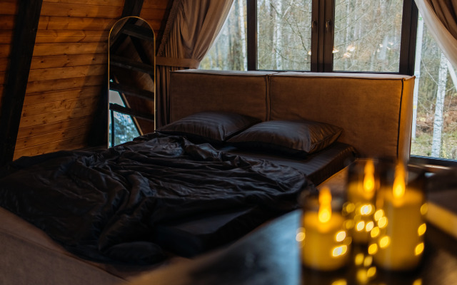 Частный дом A-frame Ванхейм с сибирским чаном