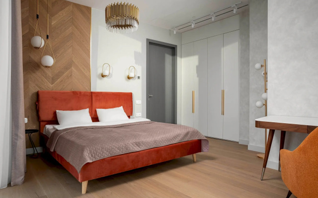 SkyRent Moskva Siti s panoramnoy vannoy i uglovoy panoramoy 47 etazh Apartments