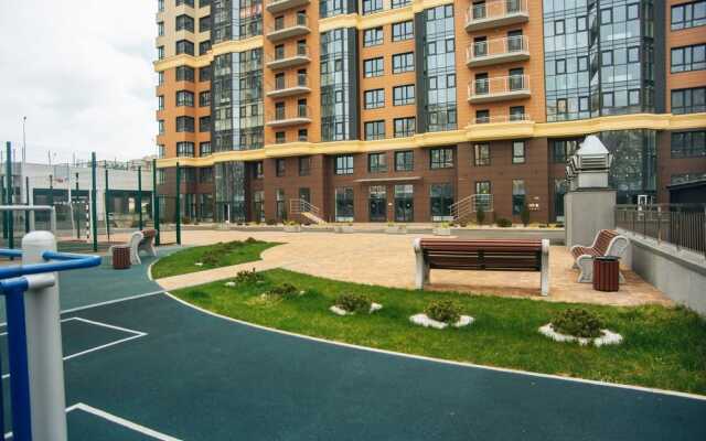 Uzor ApartKvartira na Engel'sa s shikarnym vidom na zakat  Apartments