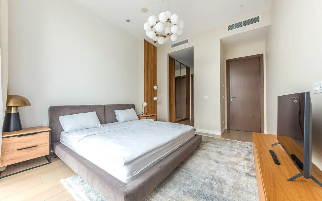 Апартаменты Москва Сити трех комнатные угловой вид