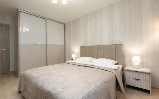 Апартаменты Светлая 1-к квартира возле ЖД вокзала