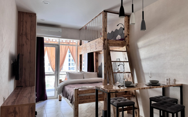 Апартаменты Студия с балконом в ЖК Sun Hills Ольгинка - фото 4