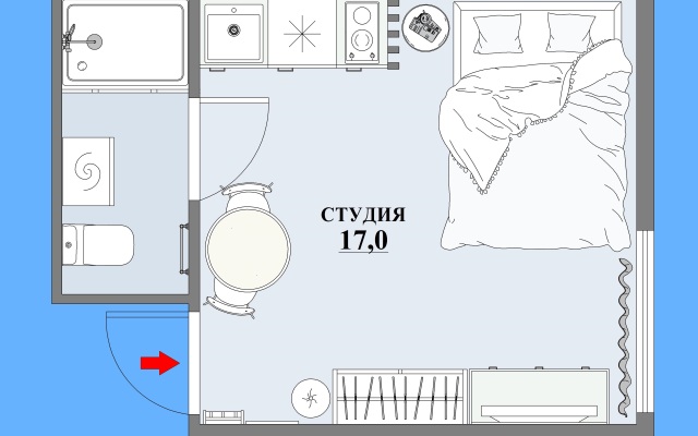 Korolevskiy Siniy Flat
