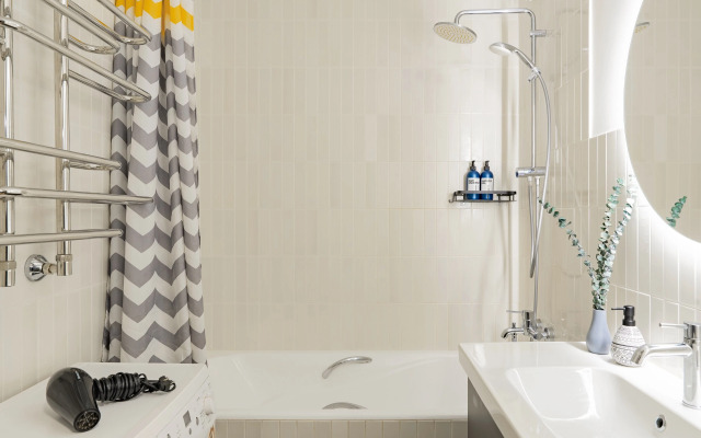 Квартира Стильная 3-комнтная в ярких оттенках