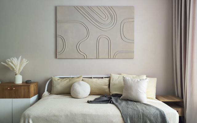 Dizaynerskaya dvushka u morya Flat