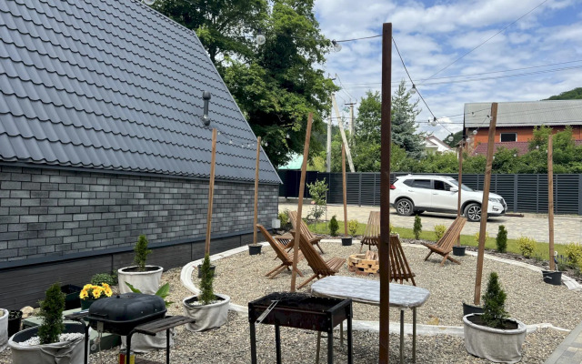 Частный дом 450 А-фрейм Лимон с тёплым бассейном и баней