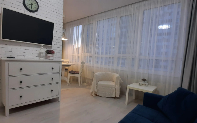 Квартира с зонированной гостиной и отдельной спальней