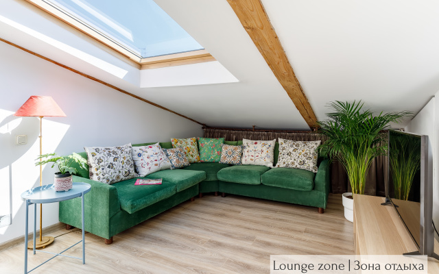 Апартаменты Minin Apartments Богемная Двухуровневая Мансарда 150 кв.м