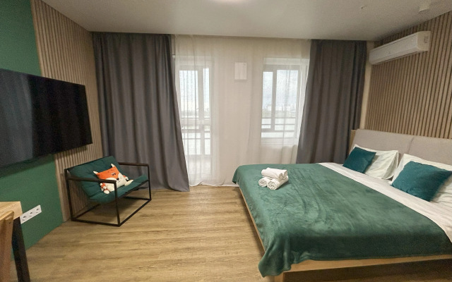 Апартаменты Современная Студия с видом на реку на Михайловской набережной