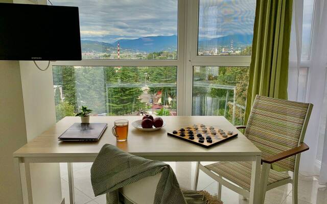 Panoramic studio Mountain view. Sunrayhome Apartments