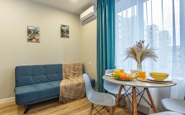 Квартира Студия Бирюза в доме бизнес-класса рядом с ЦГБ