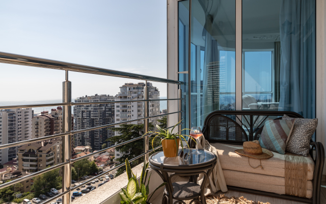 Sochi Tsentr Vid Na More I Zakatyi Flat