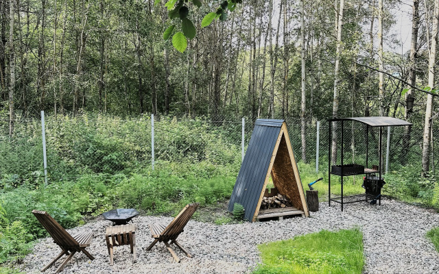 Частный дом А-фрейм Микс