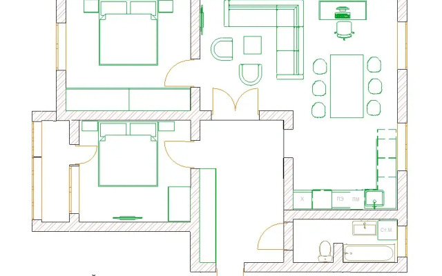 Квартира GM Apartments Тихий Островок на Бронной