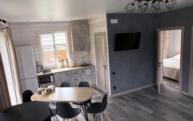 Шале с террасой в горах