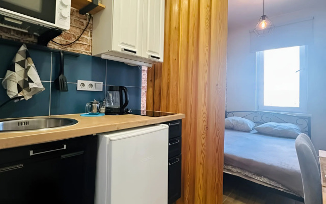 Eco-loft style apartment. Contactless settlement. Check-in 24/7