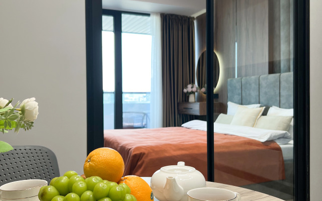 Апартаменты Элегантная студия с панорамным видом на Ташкент Сити