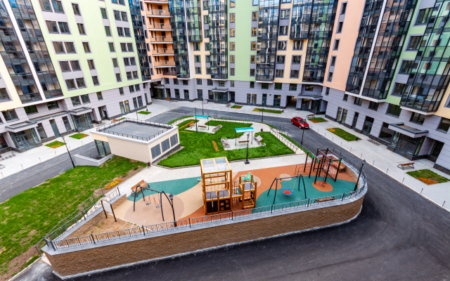 Апартаменты GLOBALSTAY Просторная 1-комнатная Квартира в Новом Доме Бизнес Класса ЖК Палацио на ВО в центре СПБ