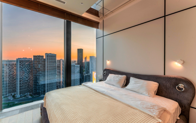Sky City Moscow vanna u okna! Zakatnaya storona na vsyu Moskvu Apartments